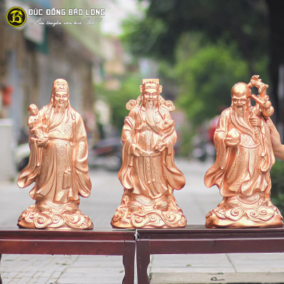 Tượng Đồng Tam Đa - Phúc Lộc Thọ cao 6 tấc ( 61 cm ) ở Sài Gòn TPHCM