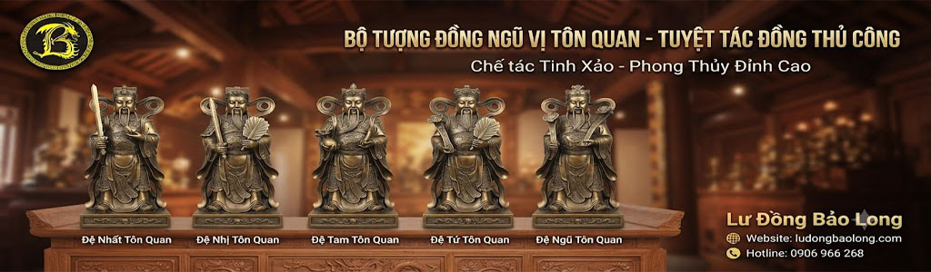 Tượng Đồng Ngũ Vị Tôn Quan