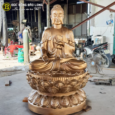  Tượng Đồng Phật Adida ( A Di Đà ) dáng ngồi cao 1m47 ( 147 cm ) ở Sài Gòn TPHCM