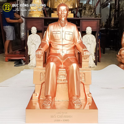 Tượng Đồng Bác Hồ ngồi Ngai Cao 9 tấc (89 cm) ở TPHCM