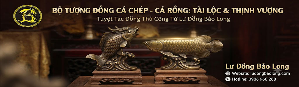 Tượng Đồng Cá Chép - Cá Rồng