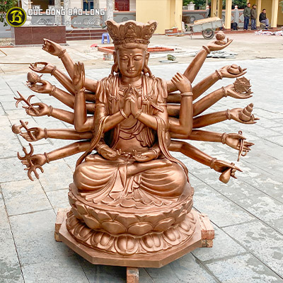  Tượng Đồng Chuẩn Đề cao trên 1m ( 1m15 ) ở Sài Gòn TPHCM