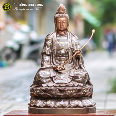  Tượng Đồng Đại Thế Chí Bồ Tát Khảm Tam Khí cao 6 tấc ( 61 cm ) ở Sài Gòn TPHCM