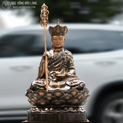  Tượng Đồng Phật Địa Tạng Khảm Tam Khí cao 7 tấc ( 69 cm ) ở Sài Gòn TPHCM