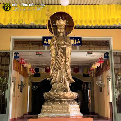  Tượng Đồng Phật Địa Tạng Dáng Đứng cao 1m8 ở Sài Gòn TPHCM