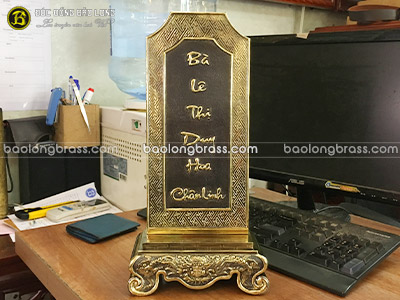 Bài Vị Bằng Đồng Cao 42cm Hàng Đặt Của Khách Trường Chinh