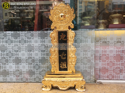 Bài Vị Bằng Đồng Mạ Vàng 24k Cao 67cm tại Sài Gòn TPHCM