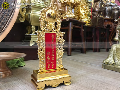 Bài Vị Bằng Đồng Mạ Vàng 24k Cao 30cm tại Sài Gòn TPHCM
