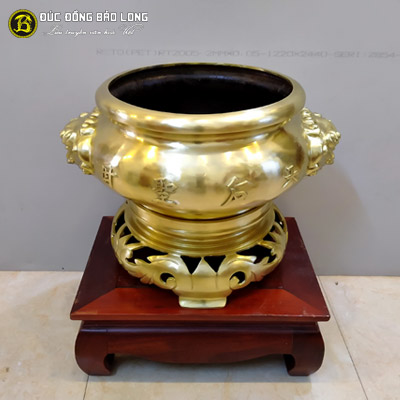 Bát Nhang Đúc Đồng Catut Tai Hổ Phù Đường Kính 40cm