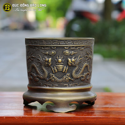 Bát Nhang Đúc Đồng Vàng Màu Giả Cổ Đường Kính 20cm ở Sài Gòn TPHCM