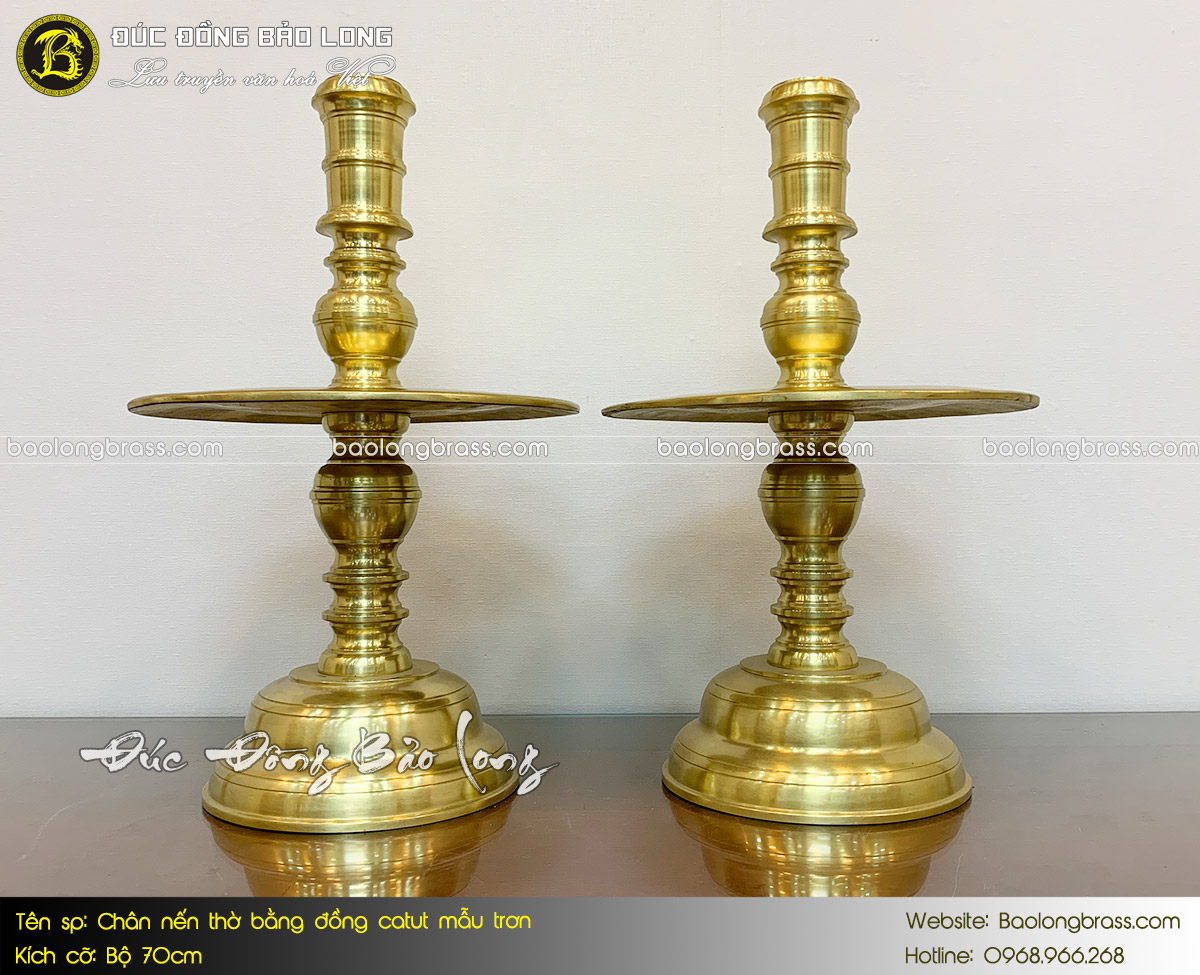 Chân Nến Thờ Bằng Đồng Catut Bộ 70cm ở Sài Gòn TPHCM