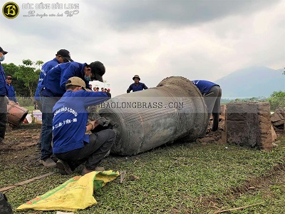 Đúc Chuông Đồng 1200kg cho chùa Quẳng, Phú Thọ