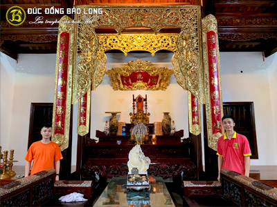 Thi Công Cửa Võng, Cuốn Thư, Câu Đối Bằng Đồng Cho Nhà Thờ Tại Mỹ Đức