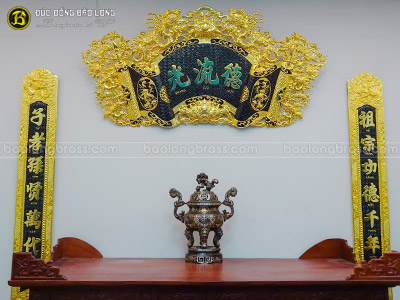 Bộ Cuốn Thư Câu Đối Bằng Đồng 1m76 Mạ Vàng 24k Hàng Nghệ Nhân tại Sài Gòn TPHCM