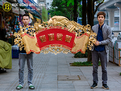 Cuốn Thư Chữ Triện Chim Phượng Bằng Đồng 1m97 Mạ Vàng 24k tại Sài Gòn TPHCM