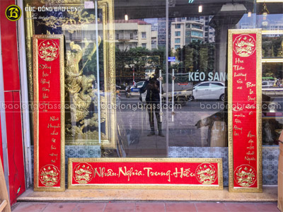 Đại Tự Câu Đối Nghĩa Nhân Trung Hiếu 1m55 tại Sài Gòn TPHCM