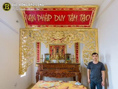 Thi Công Đồ Thờ, Cửa Võng, Cuốn Thư Câu Đối, Đại Tự, Liễn Thờ Cho Khách Hàng Tại Hải Phòng