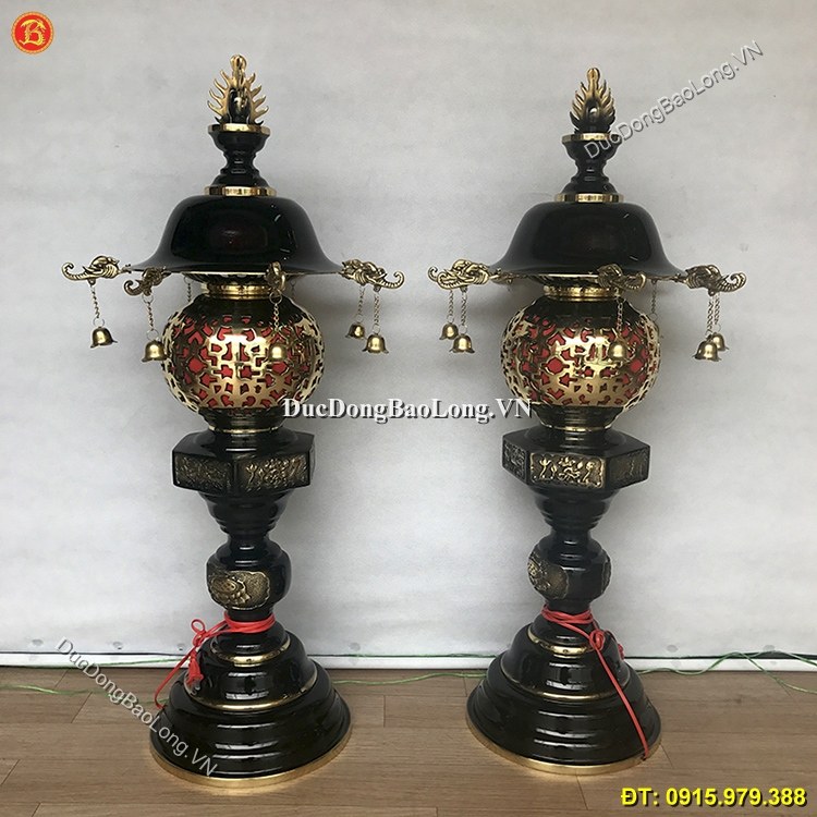 Đèn Thờ Bằng Đồng Cắm Điện 90cm ở Sài Gòn TPHCM