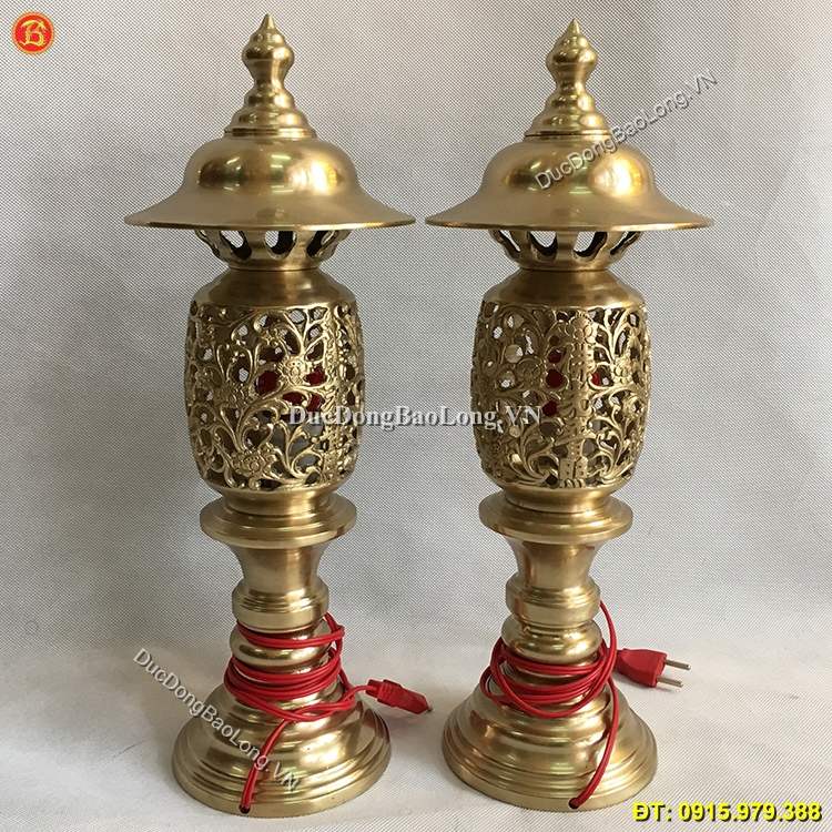 Đèn Thờ Bằng Đồng Thau 55cm ở Sài Gòn TPHCM