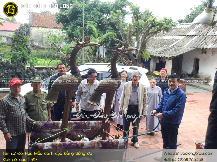 Hạc Đồng 1m97 Thờ Cúng ở Chùa tại Quảng Ninh
