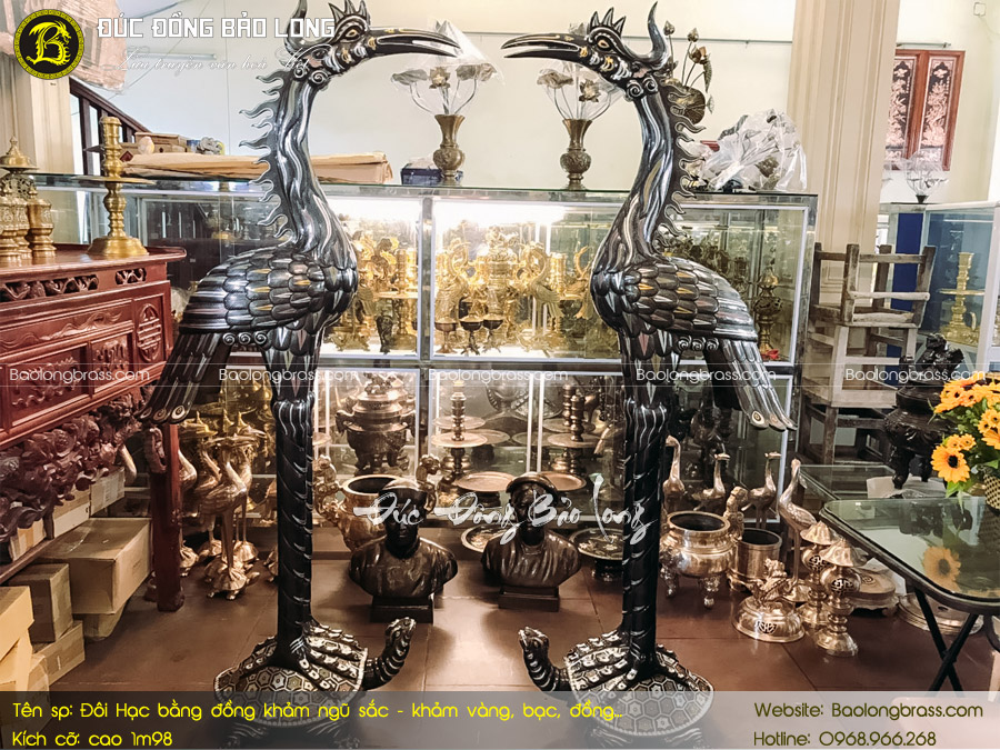 Hạc Đồng Khảm Ngũ Sắc 1m97 ở Sài Gòn TPHCM