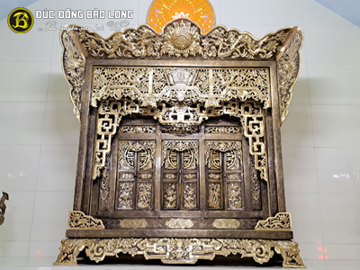 Khám Thờ Bằng Đồng Vàng Cao 1m3 Màu Giả Cổ tại Sài Gòn TPHCM