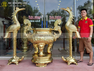 Lư Hương Đồng Cát Tút 1m33