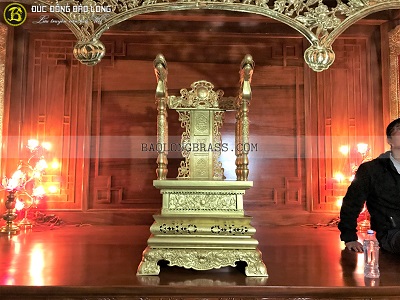 Ngai Thờ Bằng Đồng Vàng Cao 1m07 Tại Sài Gòn TPHCM