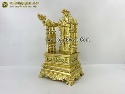 Ngai Thờ Bằng Đồng Vàng Cao 69cm Tại Sài Gòn TPHCM