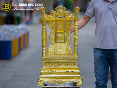Ngai Thờ Bằng Đồng Vàng Cao 81cm Tại Sài Gòn TPHCM