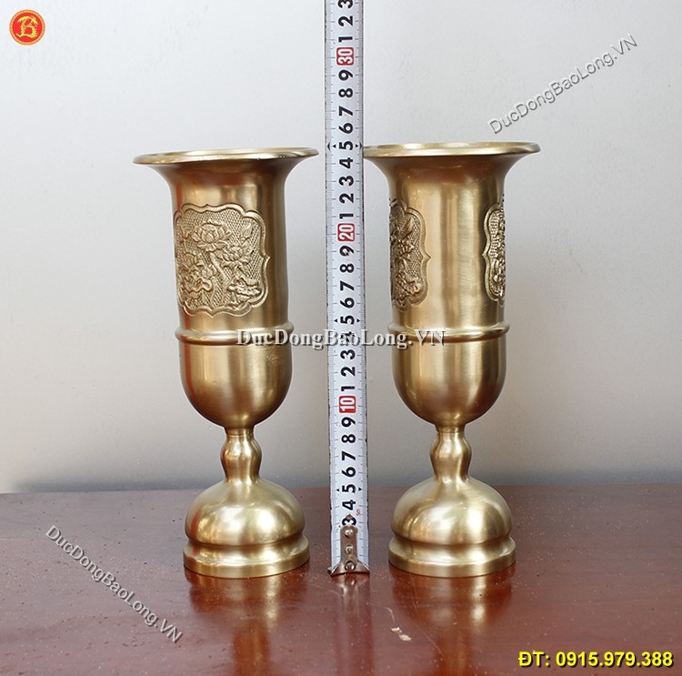 Ống Nhang Bằng Đồng Thau Cao 25cm