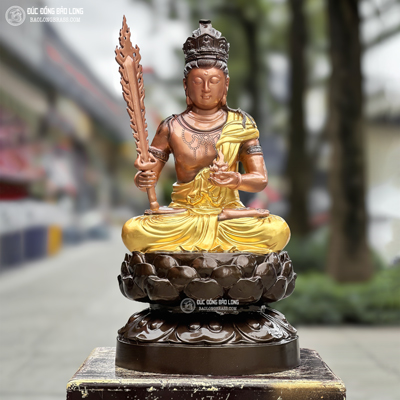  Tượng Đồng Phật Hư Không Tạng cao 5 6 tấc ( 55 cm ) ở Sài Gòn TPHCM