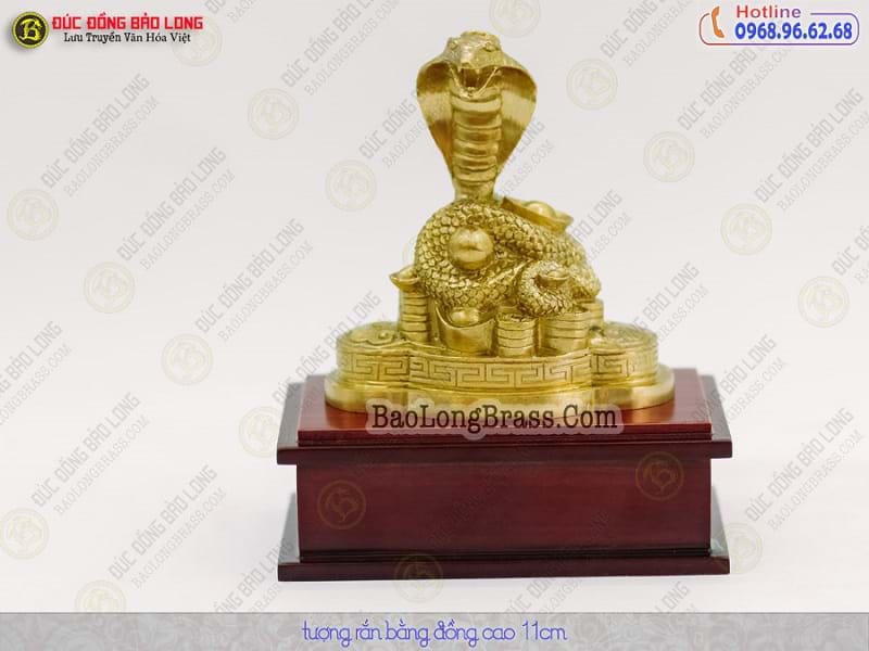Tượng Đồng Tỵ ( Rắn ) cỡ nhỏ cao 1 tấc ( 11 cm ) ở Sài Gòn TPHCM
