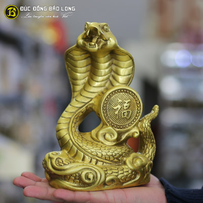 Tượng Đồng Tỵ ( Rắn ) Chữ Phúc ở Sài Gòn TPHCM