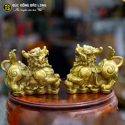 Tượng Đồng Tỳ Hưu Phong Thủy Như Ý Bằng Đồng Vàng Nhiều Kích Thước ở Sài Gòn TPHCM