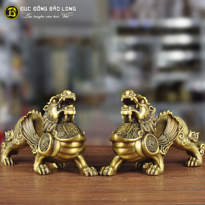 Tượng Đồng Tỳ Hưu Phong Thủy Bằng Đồng Vàng Nhiều Kích Thước ở Sài Gòn TPHCM