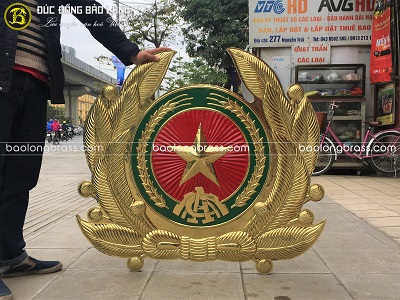 Logo Ngành Công An Bằng Đồng ĐK 1m tại Sài Gòn TPHCM