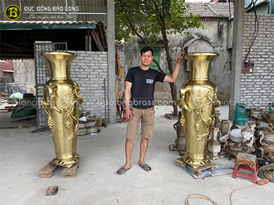 Lộc Bình Nho Sóc Bằng Đồng Catut cao trên 1m (1m55) tại Sài Gòn TPHCM