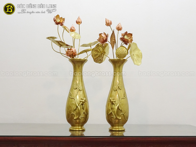 Lọ Hoa Nho Bằng Đồng Cát Tút cao 6 tấc (61cm) tại Sài Gòn TPHCM