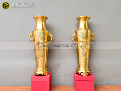 Lọ Lộc Bình Nho Sóc Bằng Đồng Cát Tút cao 6 tấc (61cm) tại Sài Gòn TPHCM