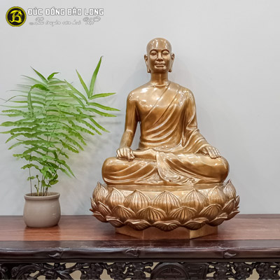 Tượng Đồng Phật Hoàng Trần Nhân Tông cao 5 tấc ( 50 cm ) ở Sài Gòn TPHCM