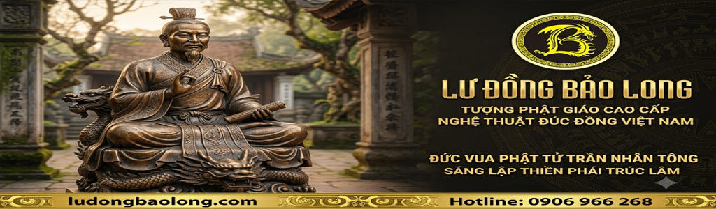 Tượng Đồng Phật Hoàng Trần Nhân Tông