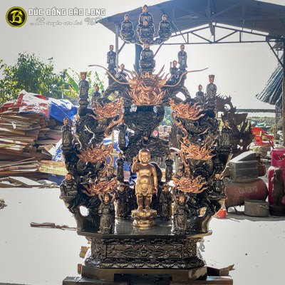 Tượng Đồng Cửu Long cao 1m45 ( 145 cm ) ở Sài Gòn TPHCM