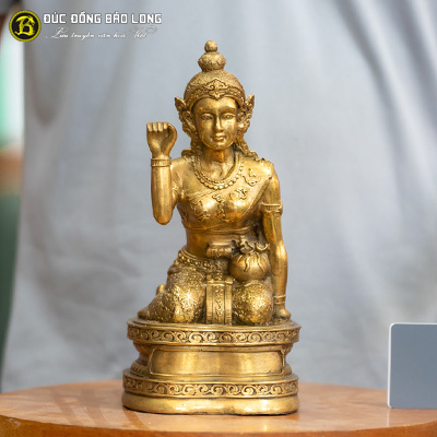 Tượng Đồng Mẹ Ngoắc Thần Tài cao 2 tấc ( 25 cm ) ở Sài Gòn TPHCM