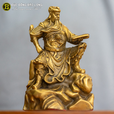 Tượng Đồng Quan Công Đọc Sách cao 1 tấc ( 15 cm ) ở Sài Gòn TPHCM