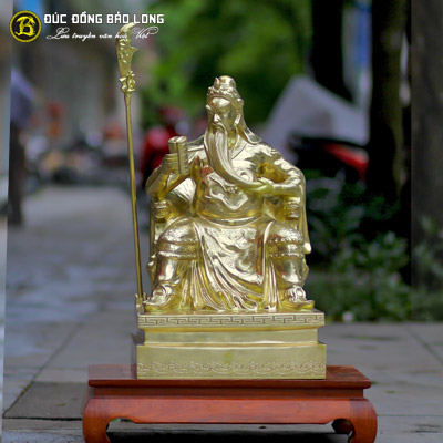 Tượng Đồng Quan Công Đọc Sách Catut cao 6 tấc ( 65 cm ) ở Sài Gòn TPHCM