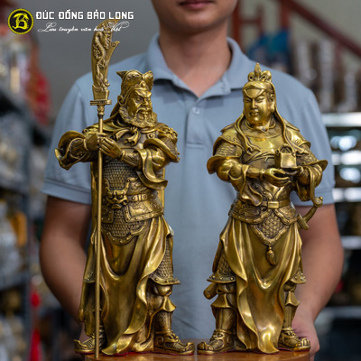 Tượng Đồng Quan Thánh Đế Quan - Châu Xương - Quan Bình cao 4 tấc ( 39 cm ) ở Sài Gòn TPHCM