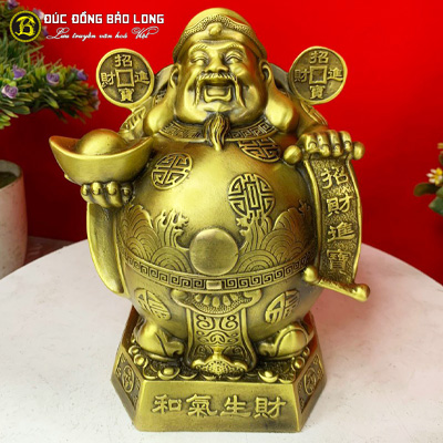 Tượng Đồng Thần Tài Bụng Phệ cao 2 tấc ( 20 cm ) ở Sài Gòn TPHCM