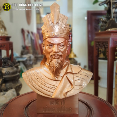 Tượng Đồng Vua Hùng Bán Thân cao 4 tấc ( 37 cm ) ở Sài Gòn TPHCM
