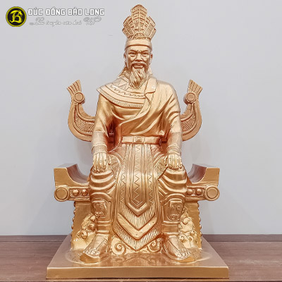 Tượng Đồng Vua Hùng Ngồi Ngai cao 4 tấc ( 42 cm ) ở Sài Gòn TPHCM